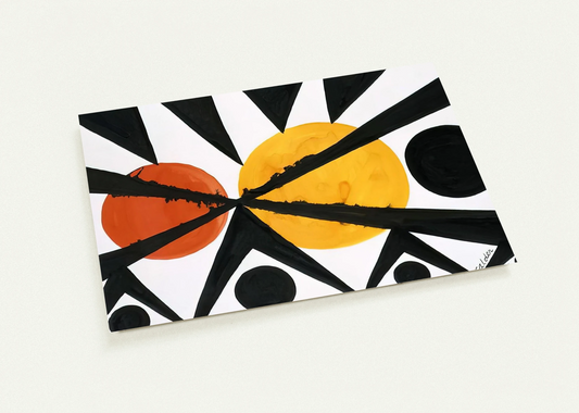 ACROSS THE ORANGE MOONS 1967 By Alexander Calder Pack of 10 Post Cards | Alexander Calder Post Cards | A6 (10.5 x 14.8 cm) - 4.1 x 5.8 inches