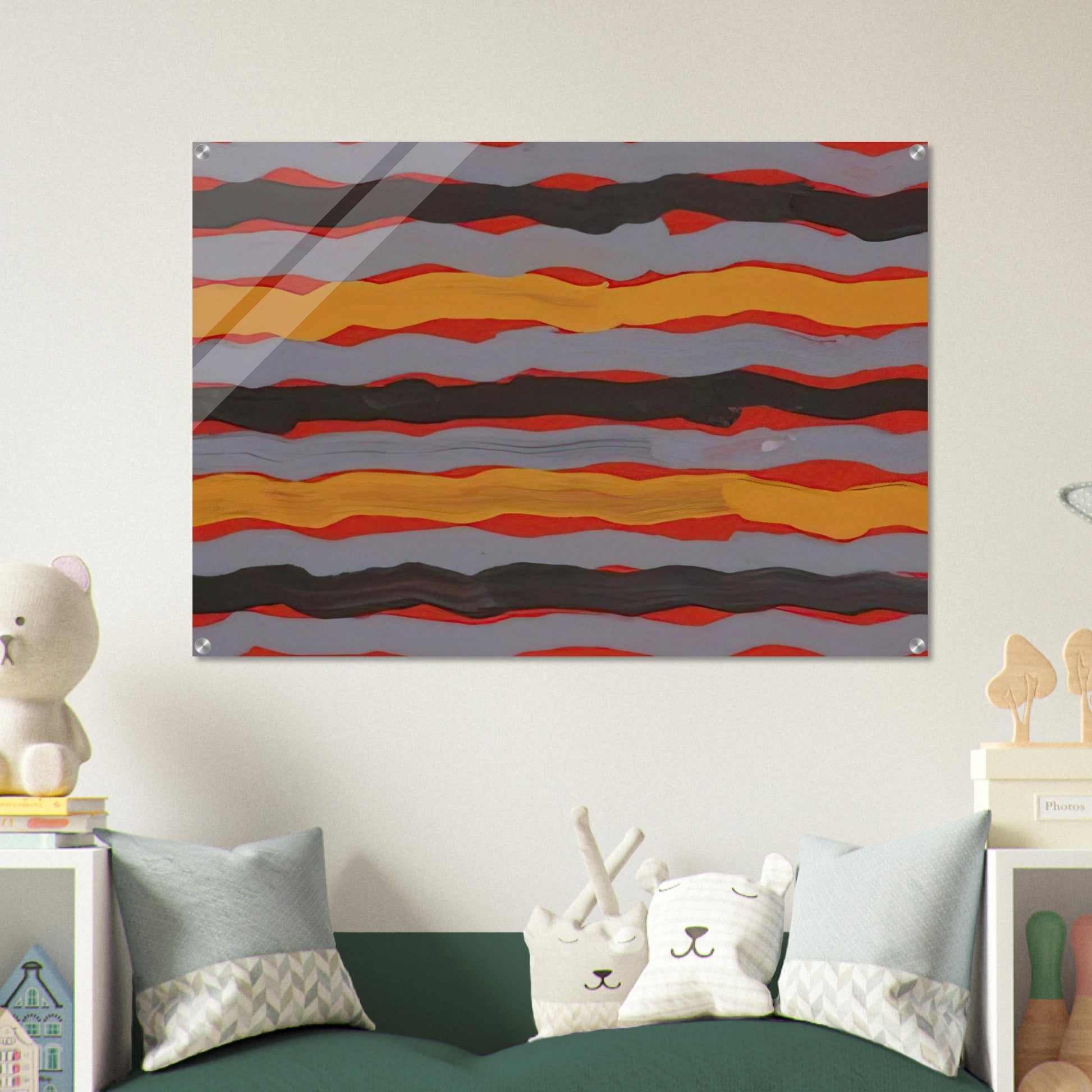 Spear Dreaming - 2001 - Clifford Possum Tjapaltjarri Acrylic Print - 70x100 cm / 28x40″ inches