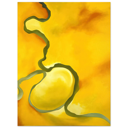 Georgia O'Keeffe - Green, Yellow and Orange Fine Art Poster