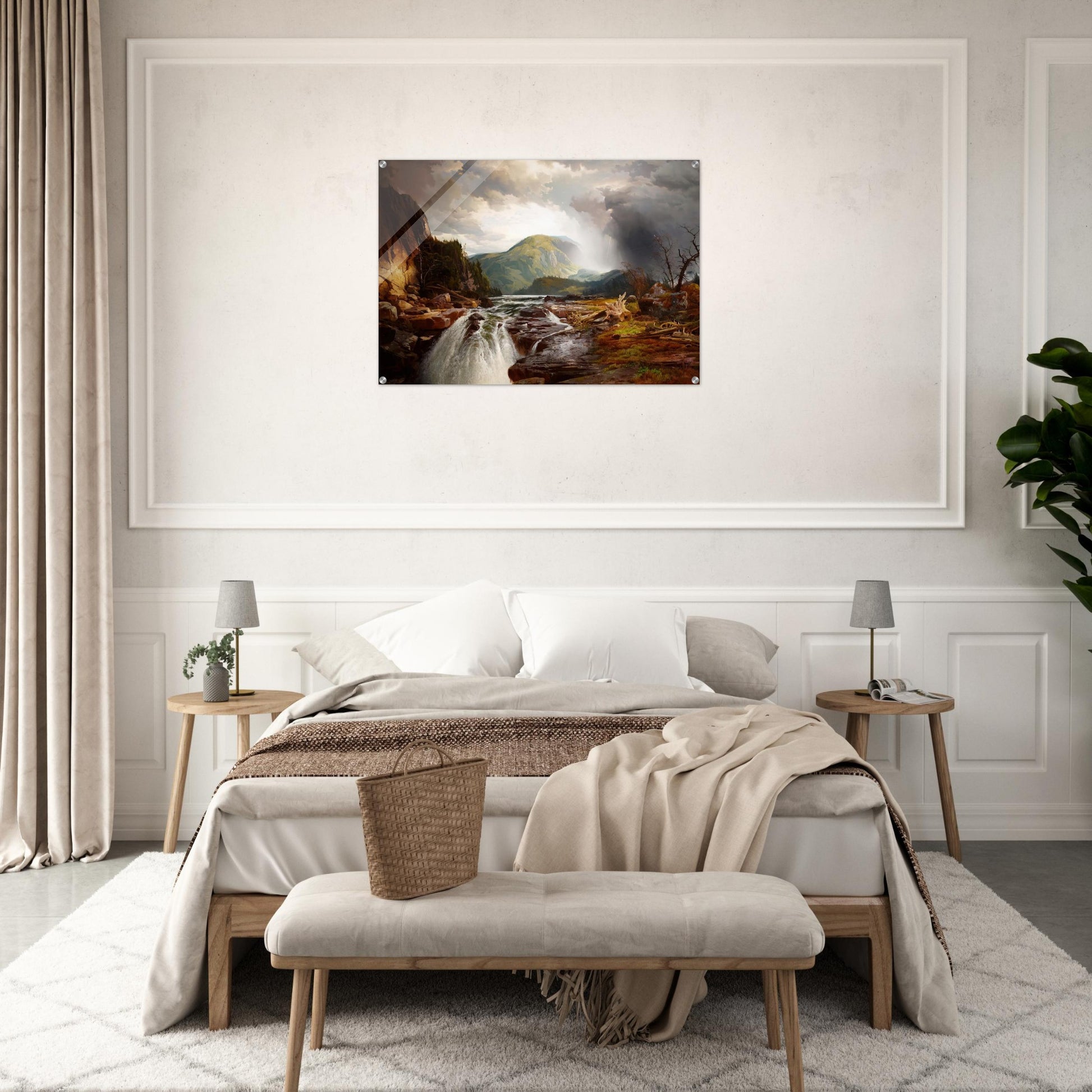 The Wilds of Lake Superior - Thomas Moran Acrylic Print - 70x100 cm / 28x40″ inches