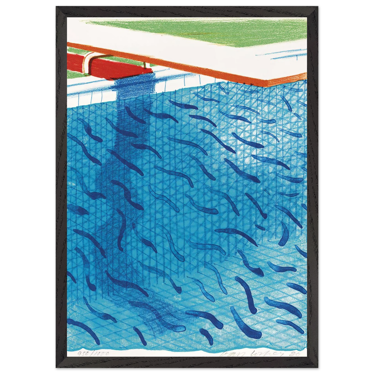 David Hockney - David Hockney Wall art - 40x40 cm / 16x16 inches - Fine Art Poster-canvas - -