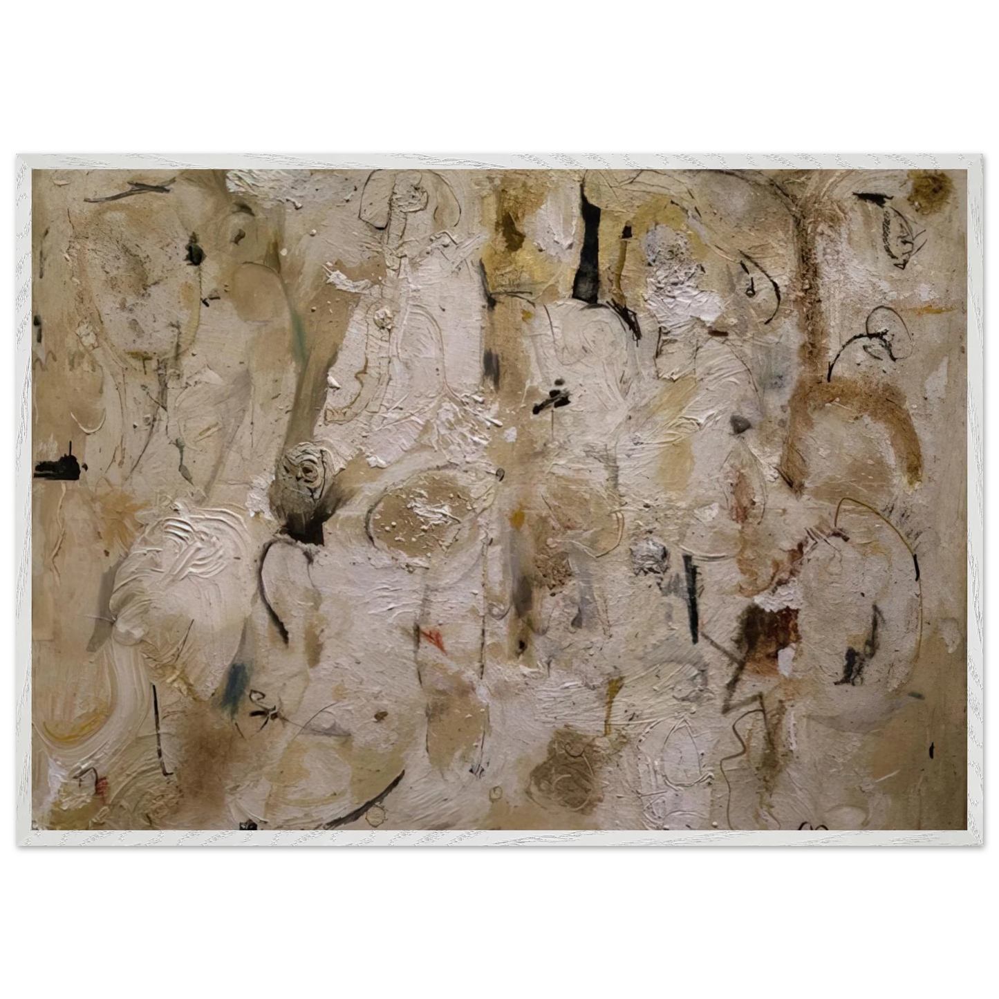 Helen Frankenthaler - Painted on 21st Street - 1951 Wall art - A1 (59.4 x 84.1  cm) - Premium Wooden Framed Poster With Fine Art Paper-canvas - White frame