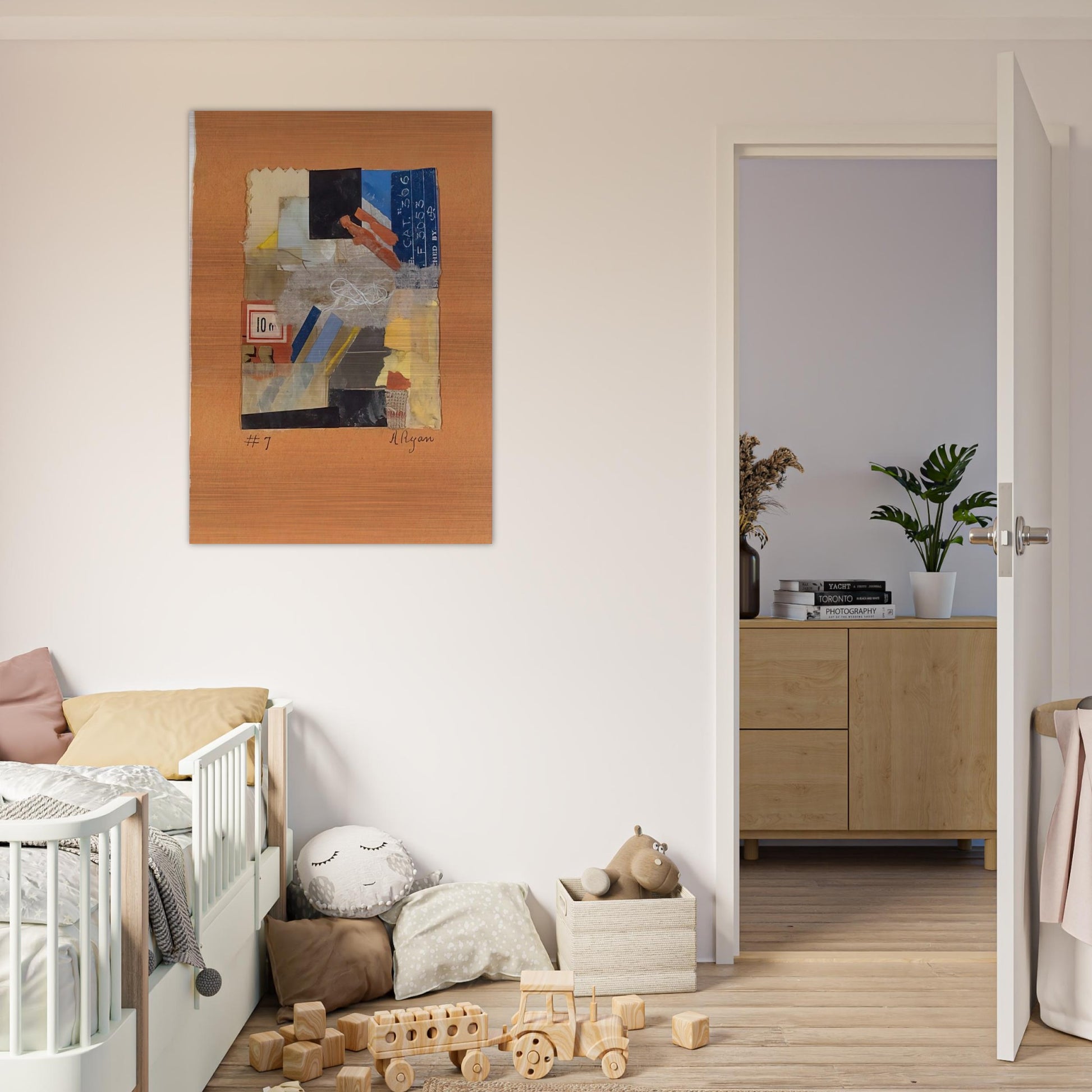 Number 7 - 1948 - Anne Ryan Brushed Aluminum Print - 70x100 cm / 28x40 inches | Anne Ryan Aluminum Print | Anne Ryan Prints