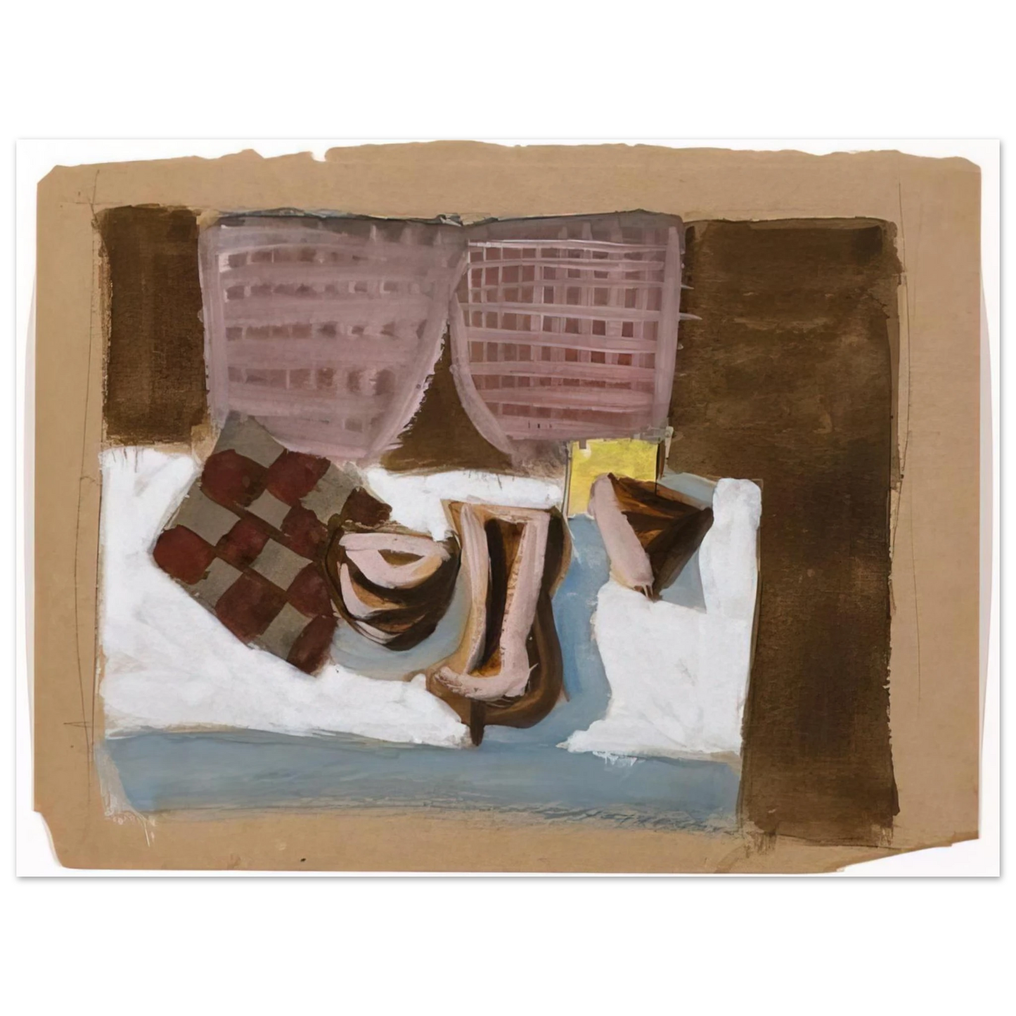 Adolph Gottlieb - Untitled Arizona Still Life - 1938  75x100 cm / 30x40inches Fine Art Poster