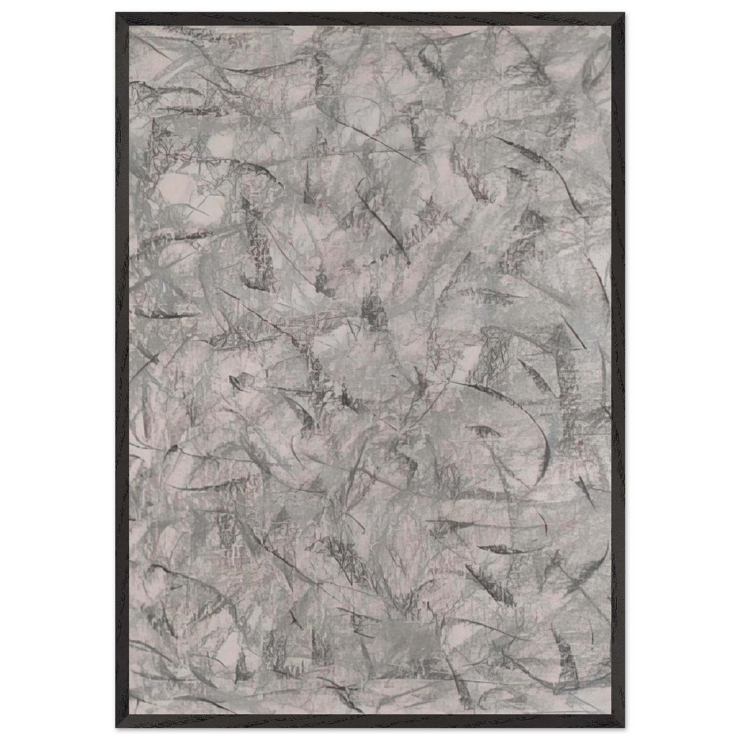 UNTITLED 1980 N2 - Gotthard Graubner 70x100 cm / 28x40 inches Framed Art Print – Black Wooden Frame