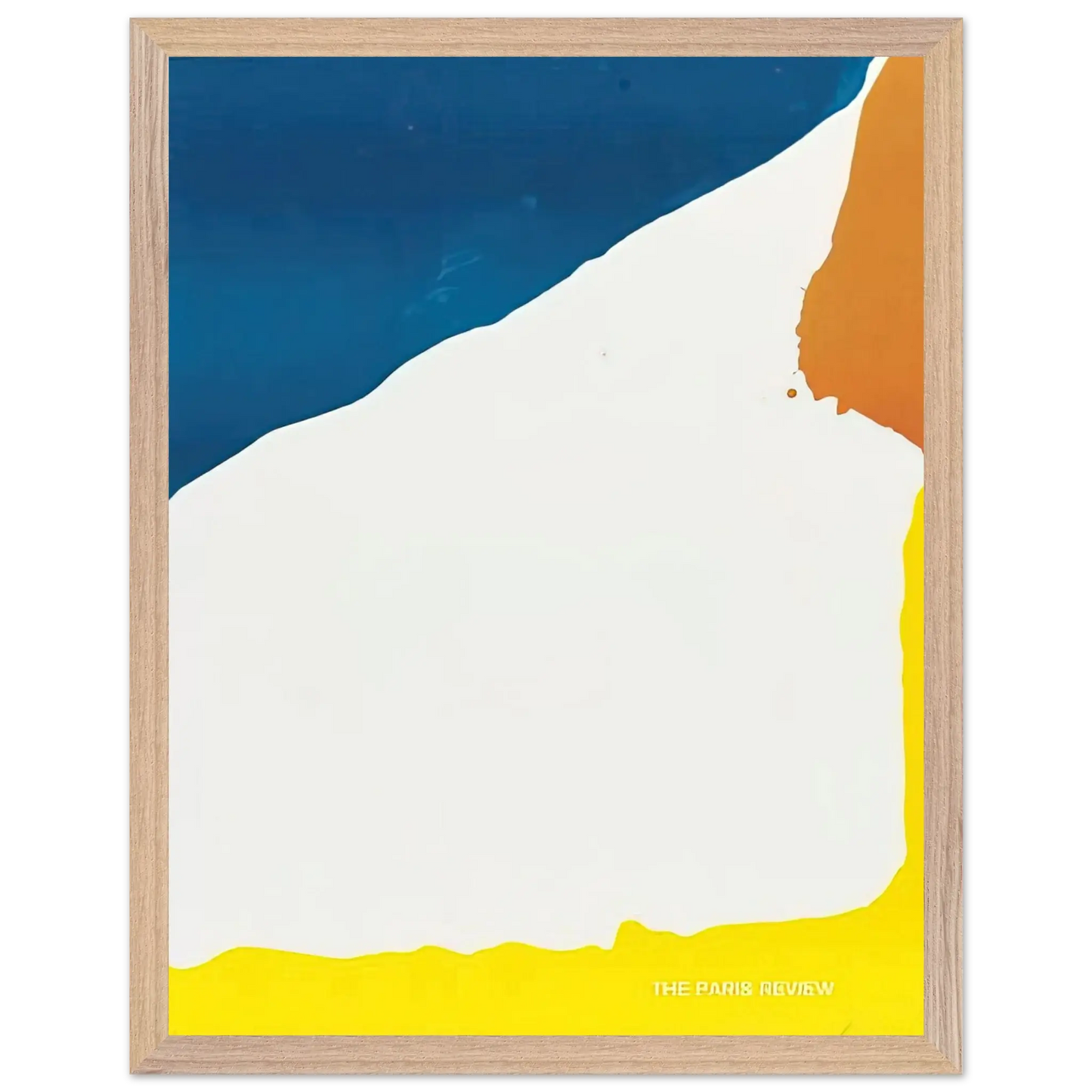 Helen Frankenthaler - Paris Review - 1966 Wall art - 27x35 cm / 11x14 Inches - Premium Wooden Framed Poster With Fine Art Paper - Black frame