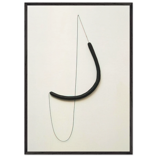 UNTITLED 1966 1 N2 - Eva Hesse 70x100 cm / 28x40 inches Framed Art Print – Black Wooden Frame