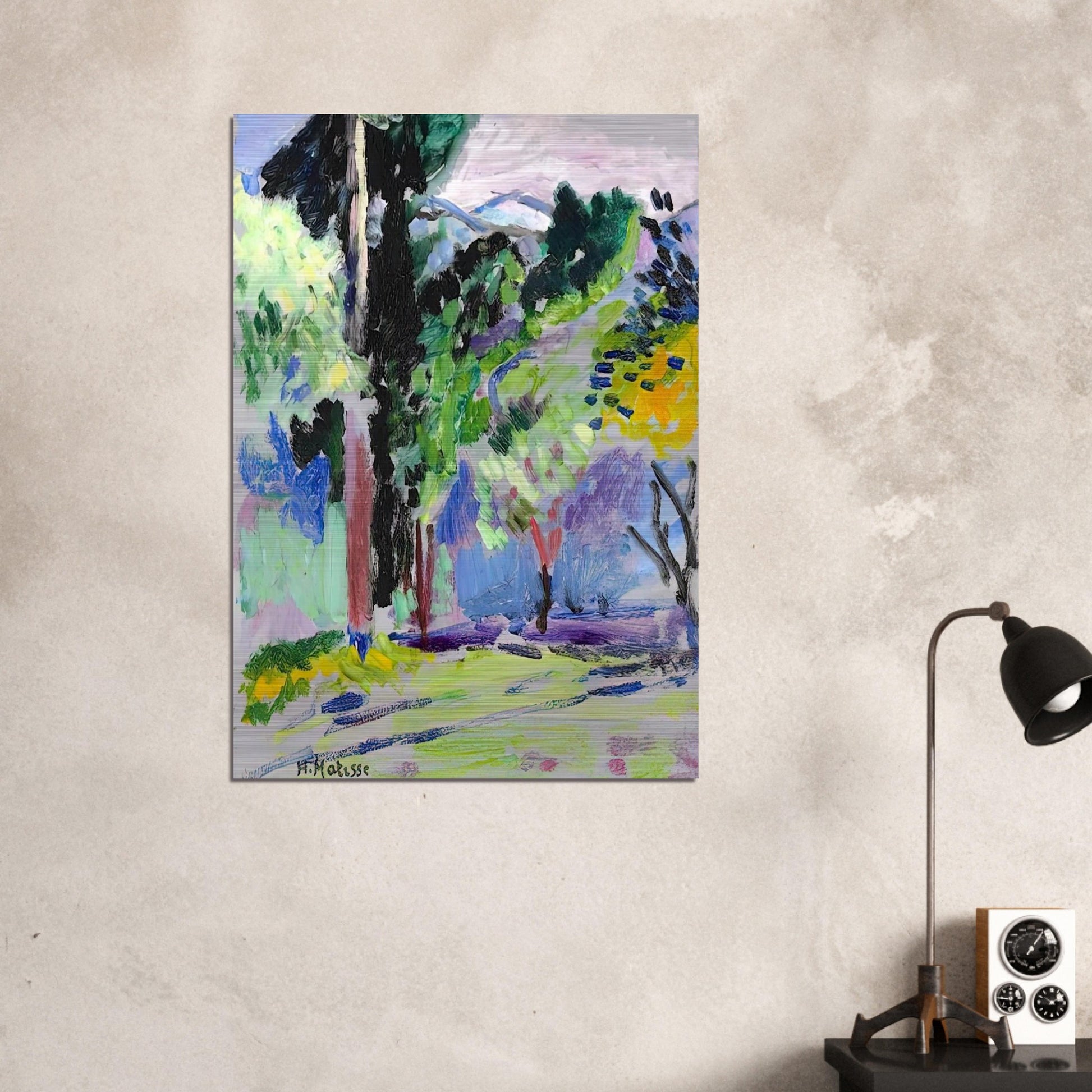 PAYSAGE A COLLIOURE 1905 - Henri Matisse Brushed Aluminum Print - 70x100 cm / 28x40 inches | Henri Matisse Aluminum Print | Henri Matisse Prints