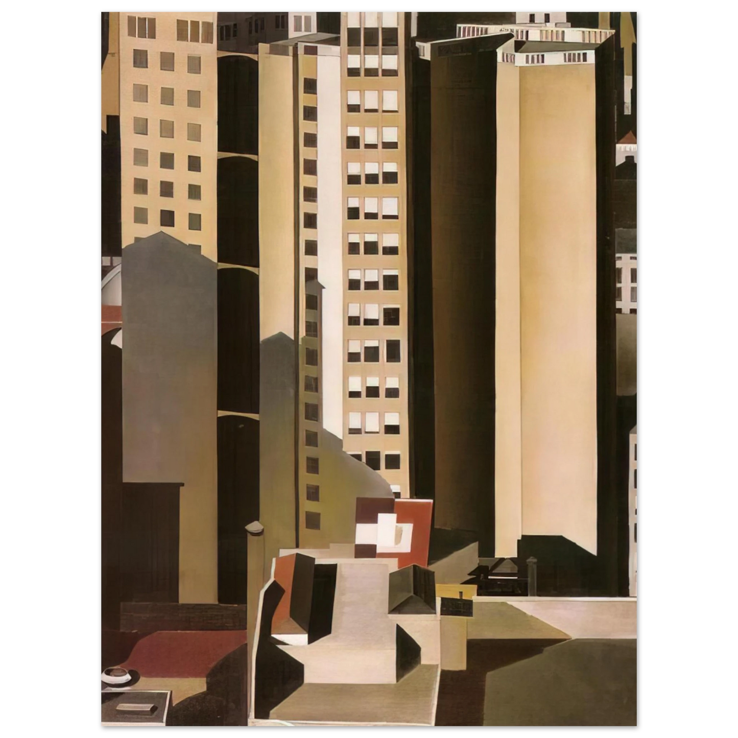 Charles Sheeler - Skyscrapers - 1922  75x100 cm / 30x40inches Fine Art Poster