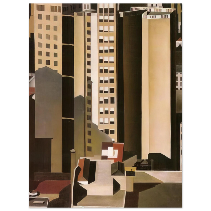 Charles Sheeler - Skyscrapers - 1922  75x100 cm / 30x40inches Fine Art Poster