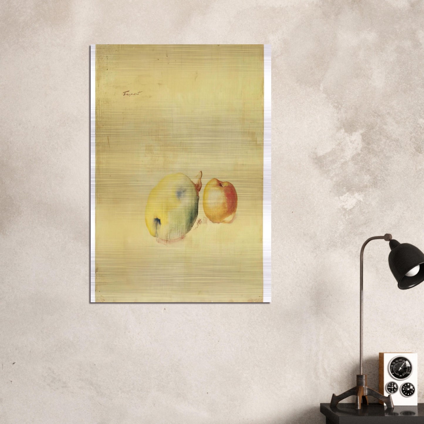Cotogna e mela – 28.12.41 - 1941 - Julius Bissier Brushed Aluminum Print - 70x100 cm / 28x40 inches | Julius Bissier Aluminum Print | Julius Bissier Prints