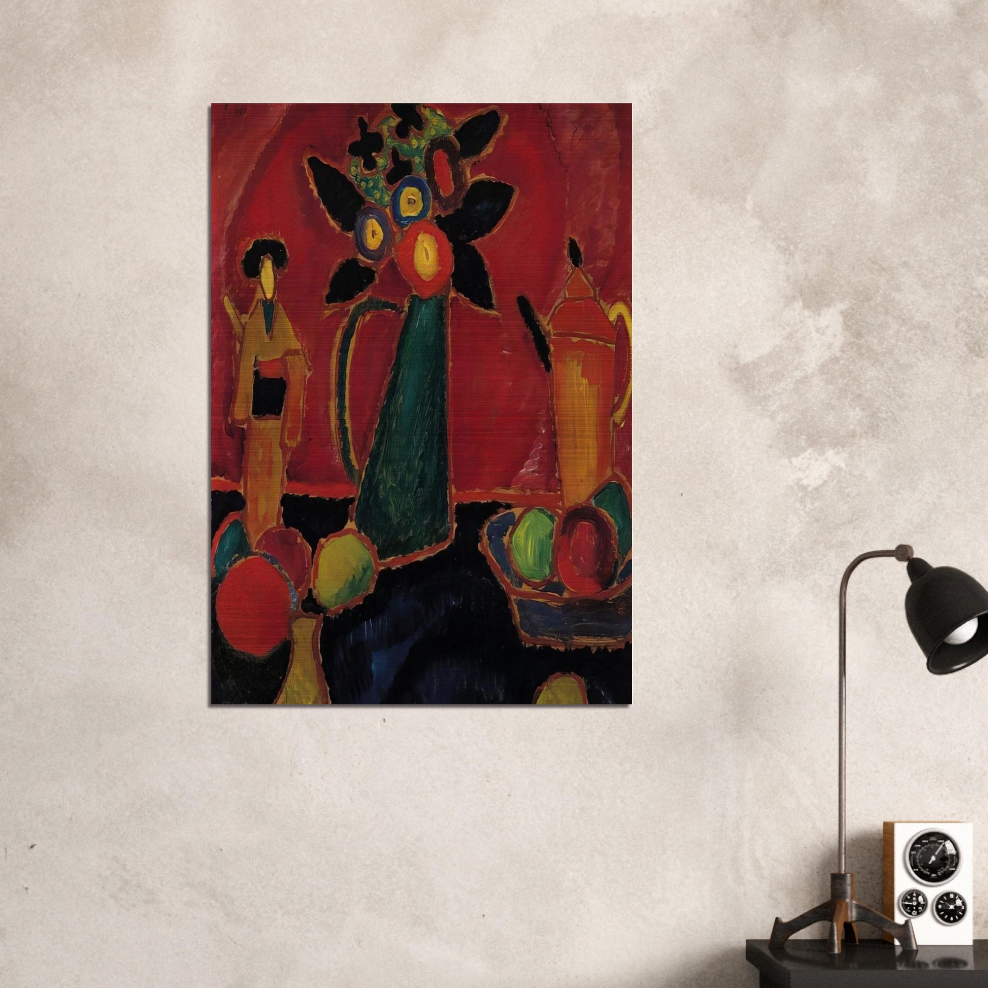 JAPANESE FLOWER 1913 - Alexej von Jawlensky Brushed Aluminum Print - 70x100 cm / 28x40 inches | Alexej von Jawlensky Aluminum Print | Alexej von Jawlensky Prints