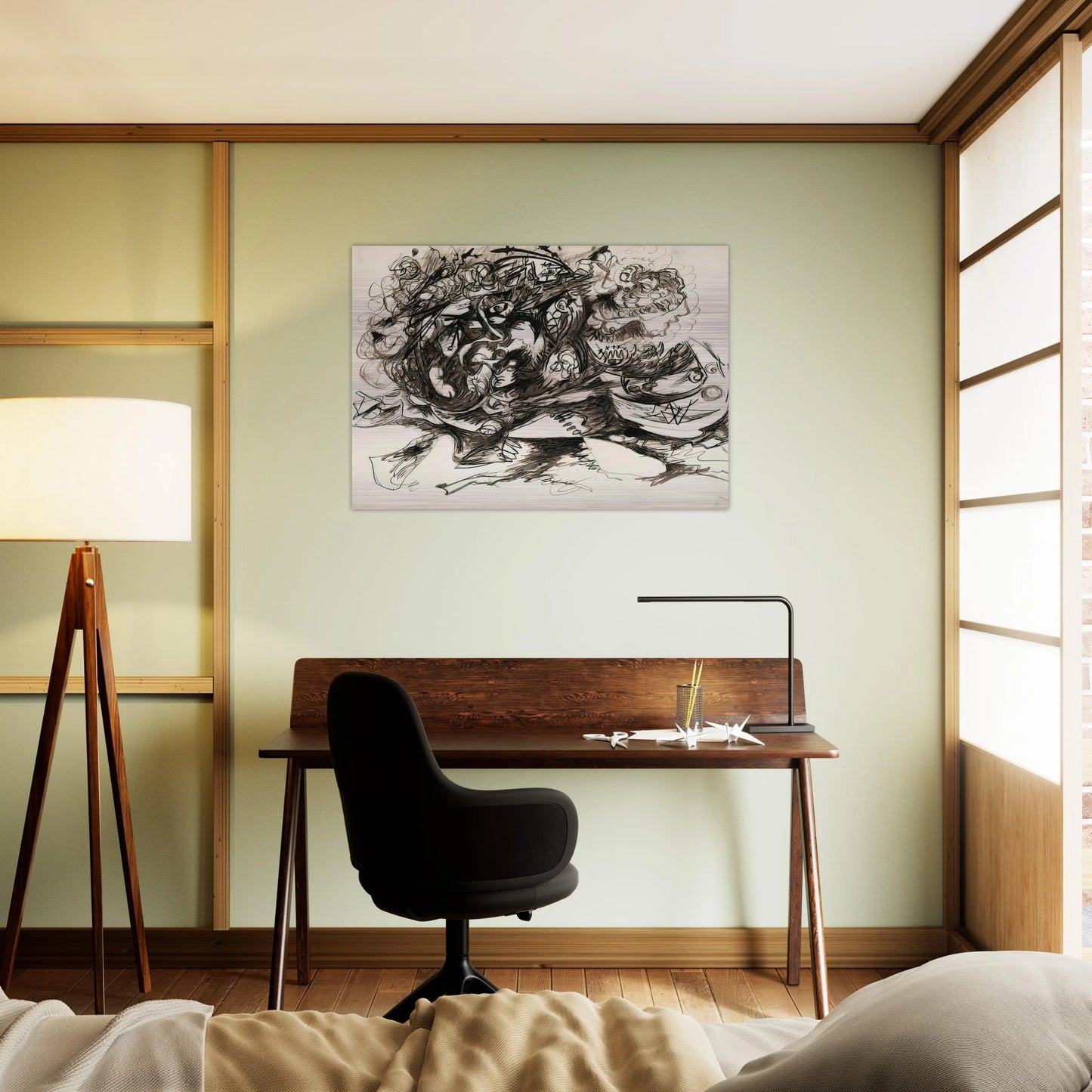 UNTITLED O CONNOR THAW 771 - Jackson Pollock Brushed Aluminum Print - 70x100 cm / 28x40 inches | Jackson Pollock Aluminum Print | Jackson Pollock Prints