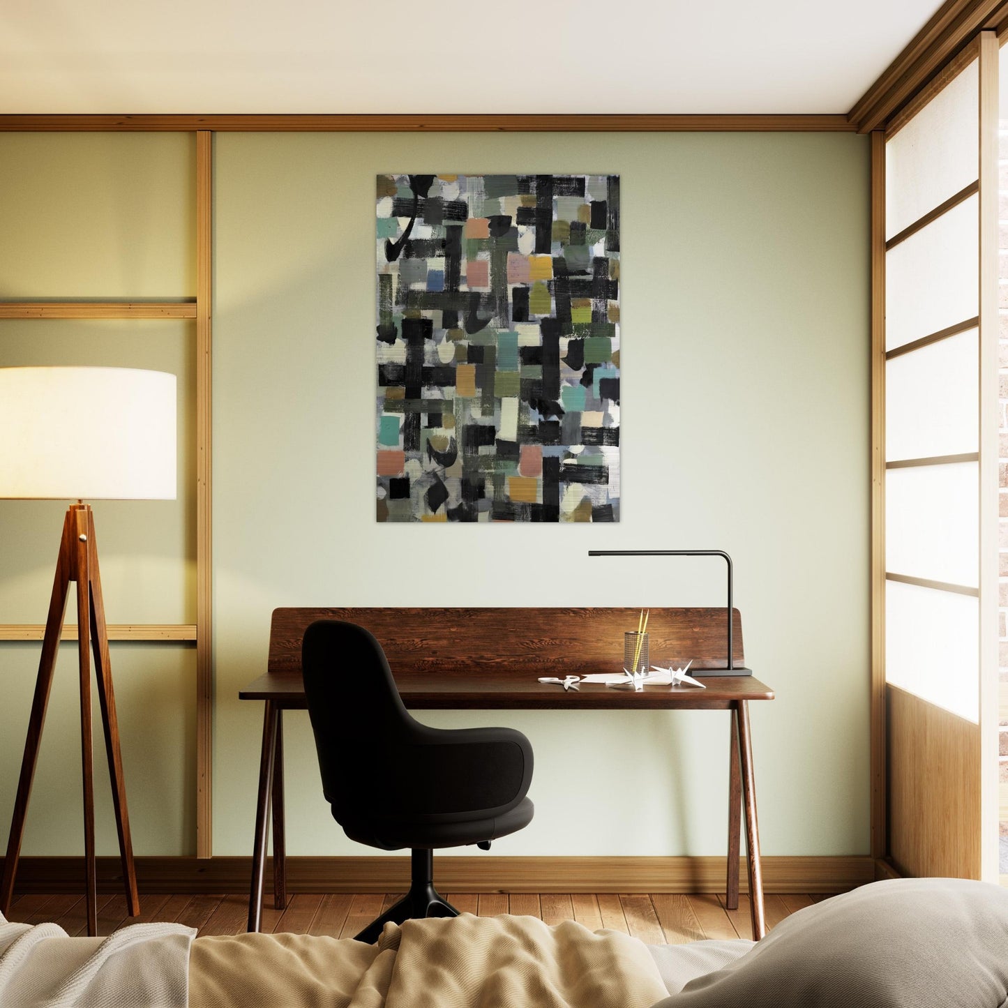 Shapes - 1950 - Bradley Walker Tomlin Brushed Aluminum Print - 70x100 cm / 28x40 inches | Bradley Walker Tomlin Aluminum Print | Bradley Walker Tomlin Prints