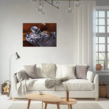 STILL LIFE WITH PEARS AND INDIAN BOWL - Andre Derain Brushed Aluminum Print - 70x100 cm / 28x40 inches | Andre Derain Aluminum Print | Andre Derain Prints