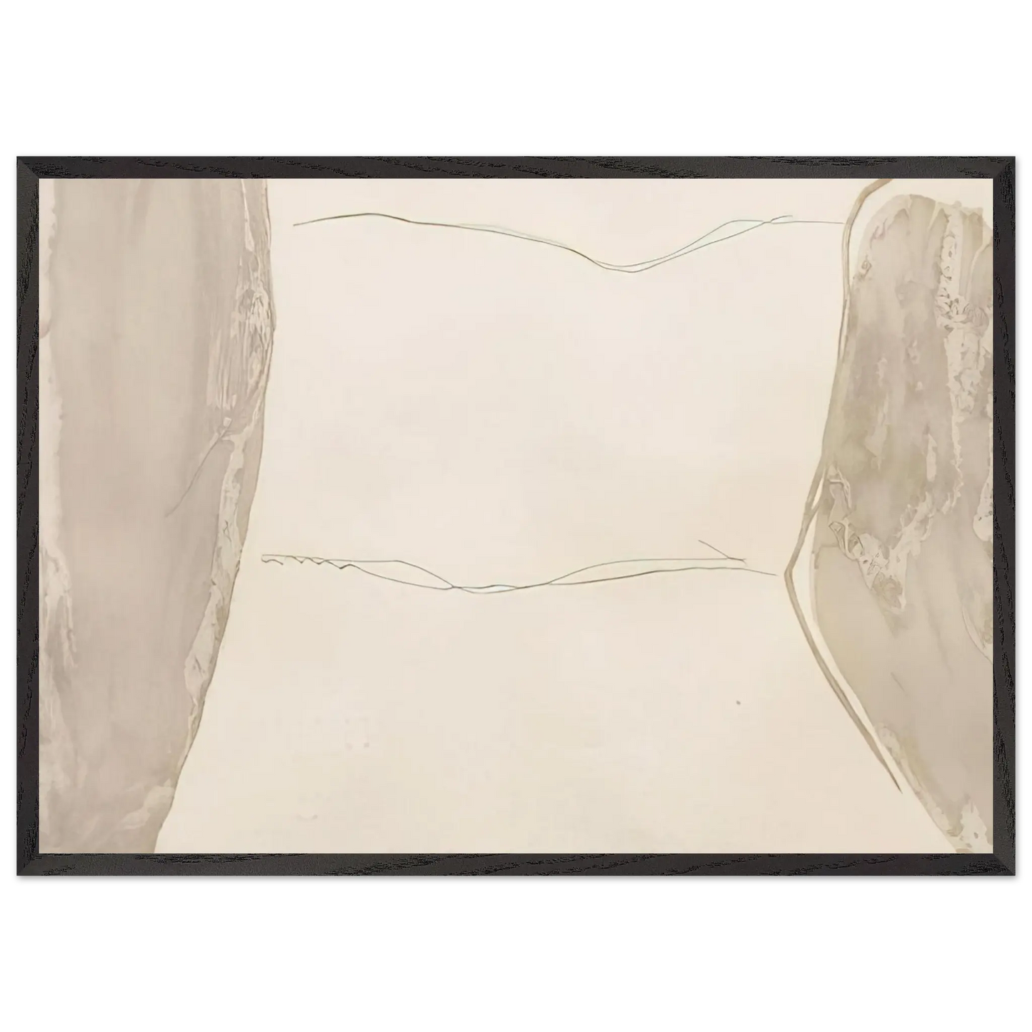 Helen Frankenthaler - Ponti - 1973 Wall art - 45x60 cm / 18x24 Inches - Premium Wooden Framed Poster With Fine Art Paper - Wood frame
