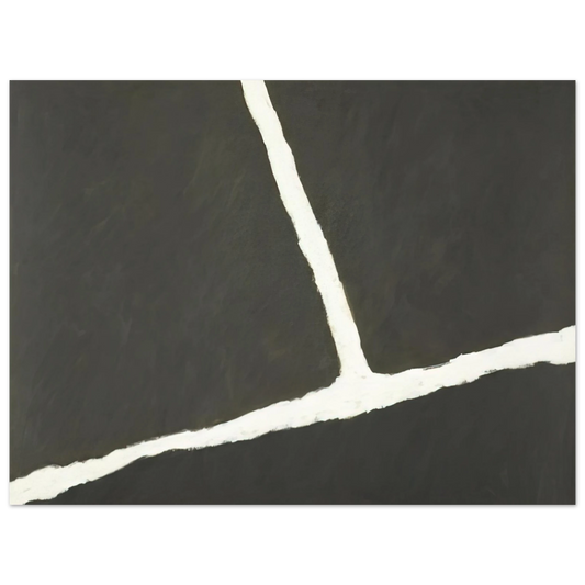 Raoul De Keyser - Krijtlijnen HV - 1977  75x100 cm / 30x40inches Fine Art Poster