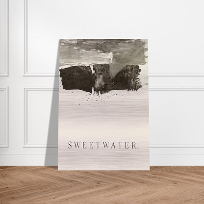 SWEETWATER 1959 - Edward Ruscha Brushed Aluminum Print - 70x100 cm / 28x40 inches | Edward Ruscha Aluminum Print | Edward Ruscha Prints