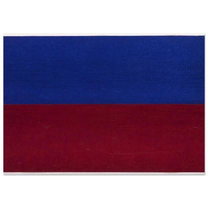 Blue and Red - Ellsworth Kelly Brushed Aluminum Print - 70x100 cm / 28x40 inches | Ellsworth Kelly Aluminum Print | Ellsworth Kelly Prints
