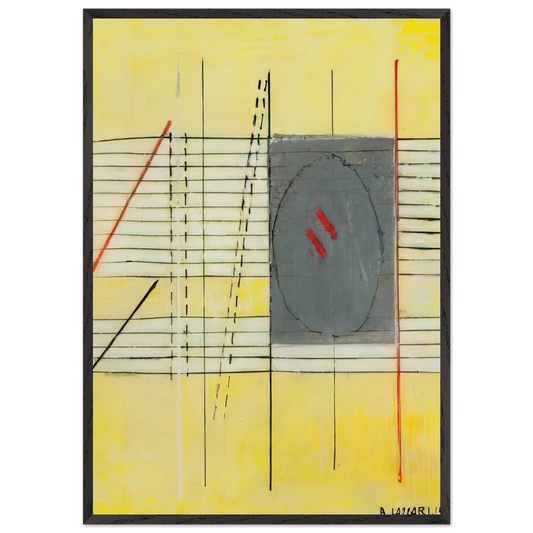 Untitled - 1975 N7 - Bice Lazzari 70x100 cm / 28x40 inches Framed Art Print – Black Wooden Frame