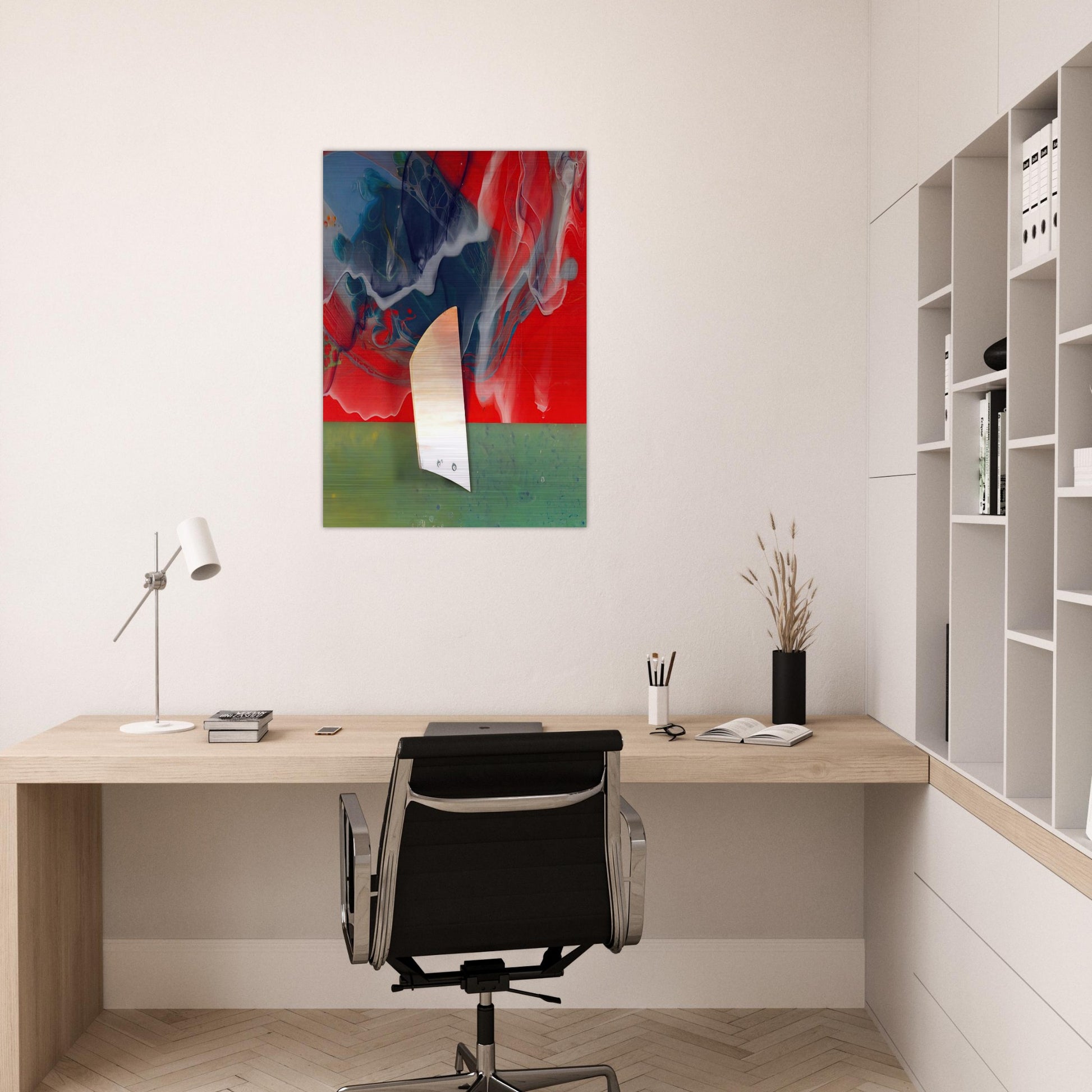 Plow - Sam Gilliam Brushed Aluminum Print - 70x100 cm / 28x40 inches | Sam Gilliam Aluminum Print | Sam Gilliam Prints