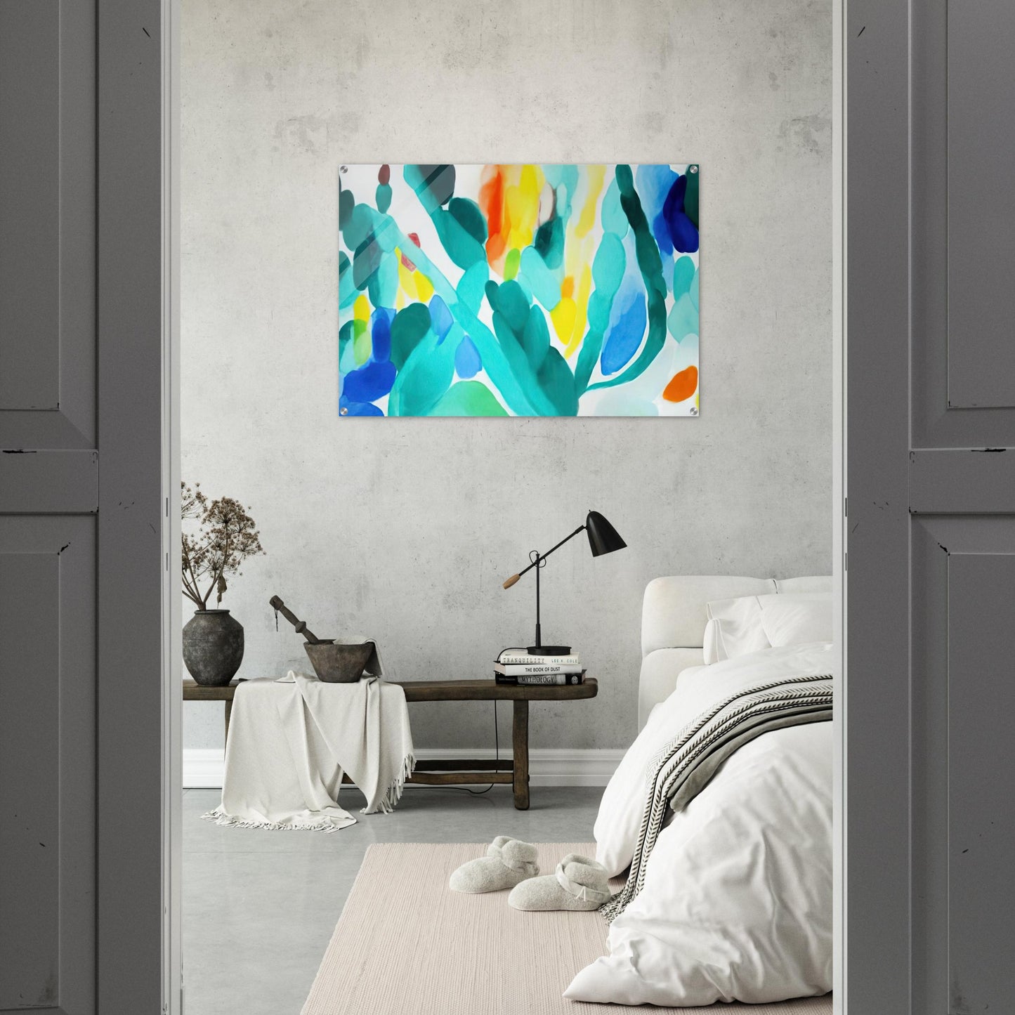 Green Swing - Alice Baber Acrylic Print - 70x100 cm / 28x40″ inches