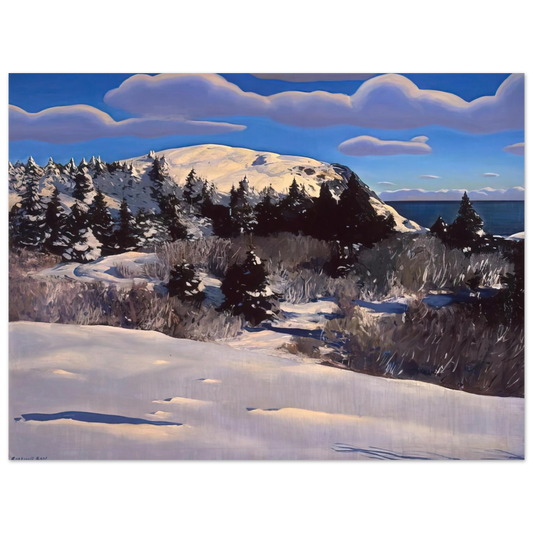 Rockwell Kent - Maine Headland, Winter  75x100 cm / 30x40inches Fine Art Poster