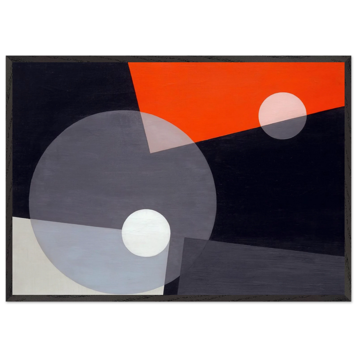 Am 7 26 - Laszlo Moholy-Nagy 70x100 cm / 28x40 inches Framed Art Print – Black Wooden Frame