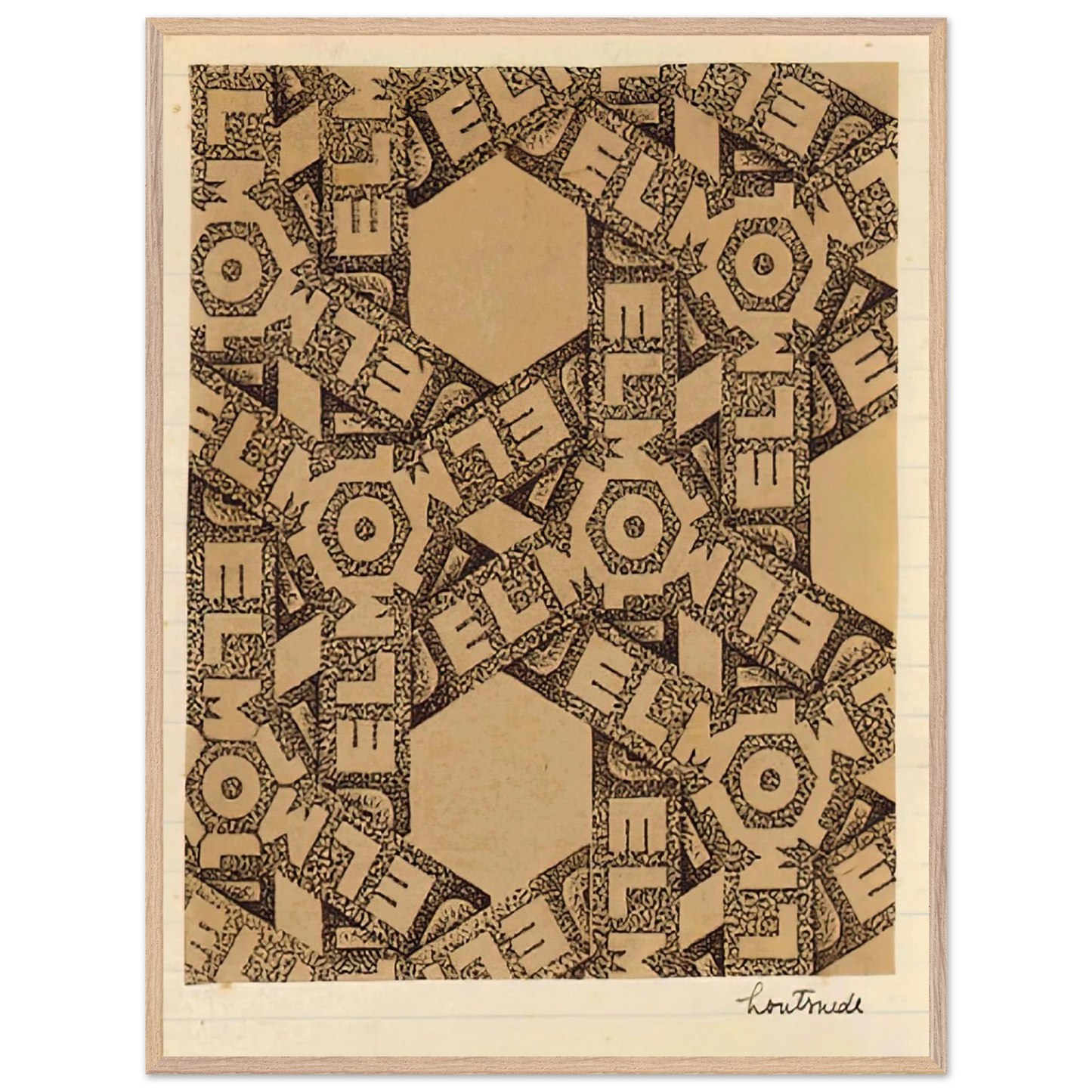 MC Escher - ESCHER (21) Wall Art - 21x29.7 cm / 8x12" - Premium Wooden Framed Poster With Fine Art Paper-canvas - Black frame