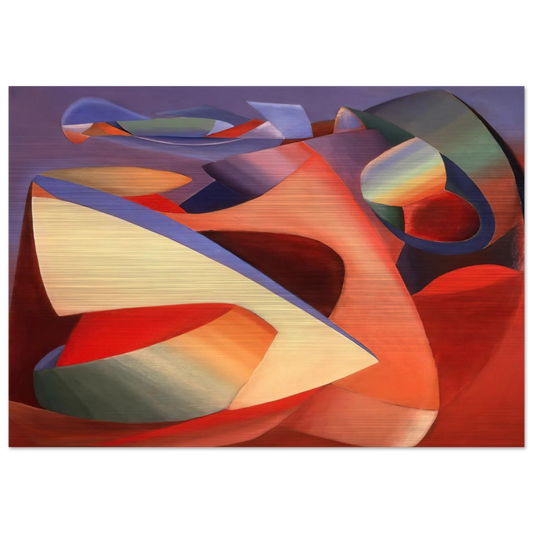 Lutte as Ciel - 1937 - John Ferren Brushed Aluminum Print - 70x100 cm / 28x40 inches | John Ferren Aluminum Print | John Ferren Prints