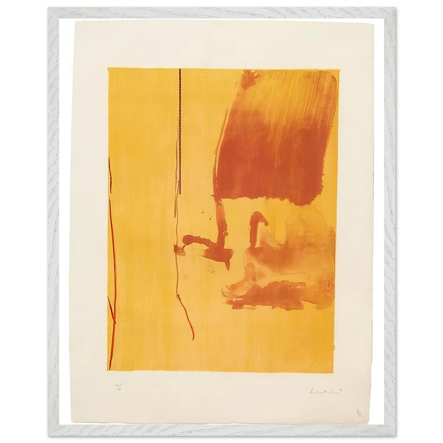 Helen Frankenthaler - Harvest - 1976 Wall art - 70x100 cm / 28x40 inches - Premium Wooden Framed Poster With Fine Art Paper-canvas - Wood frame