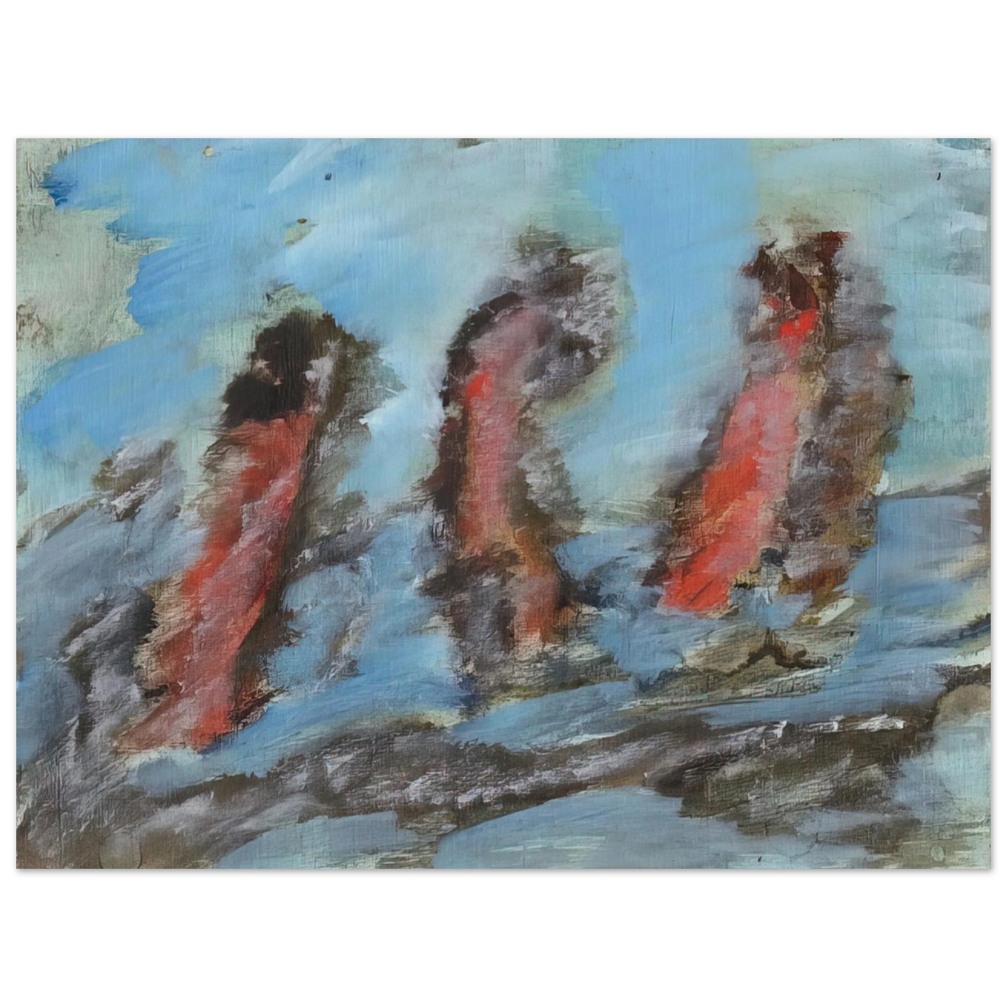 Henri Michaux - UNTITLED KC 505 1984  75x100 cm / 30x40inches Fine Art Poster