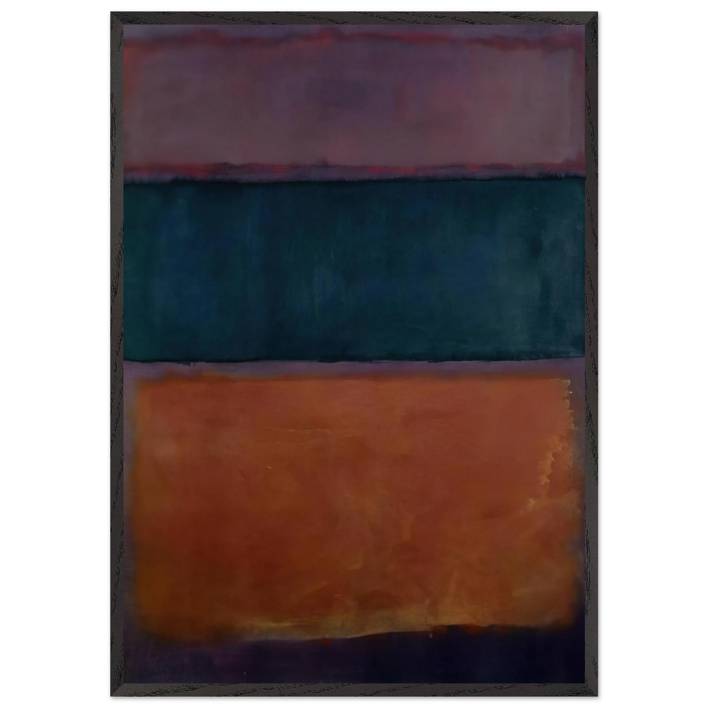 Untitled - 1963 N2 - Mark Rothko 70x100 cm / 28x40 inches Framed Art Print – Black Wooden Frame