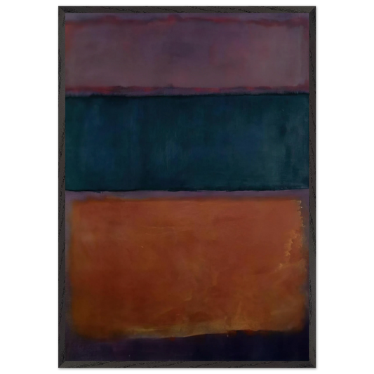 Untitled - 1963 N2 - Mark Rothko 70x100 cm / 28x40 inches Framed Art Print – Black Wooden Frame