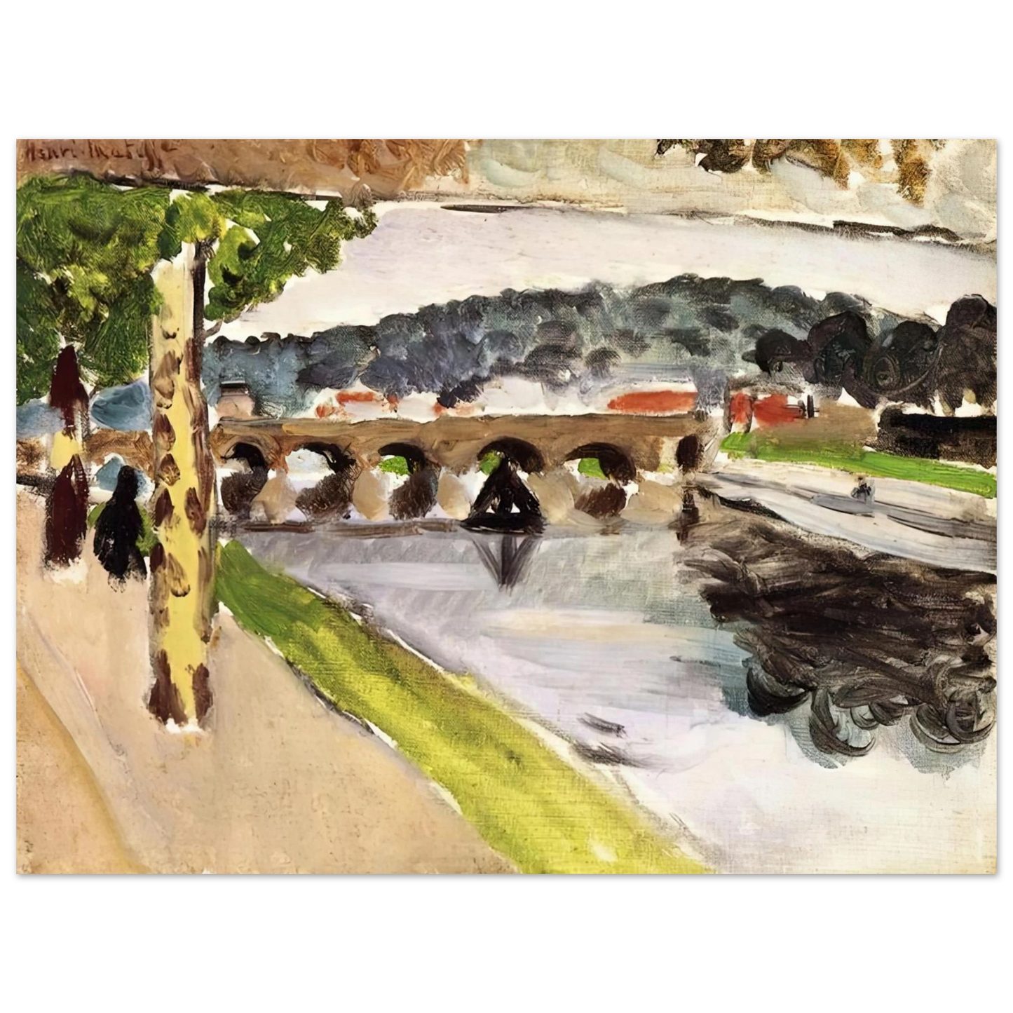 Henri Matisse - PARADE PLATANES 1917  75x100 cm / 30x40inches Fine Art Poster