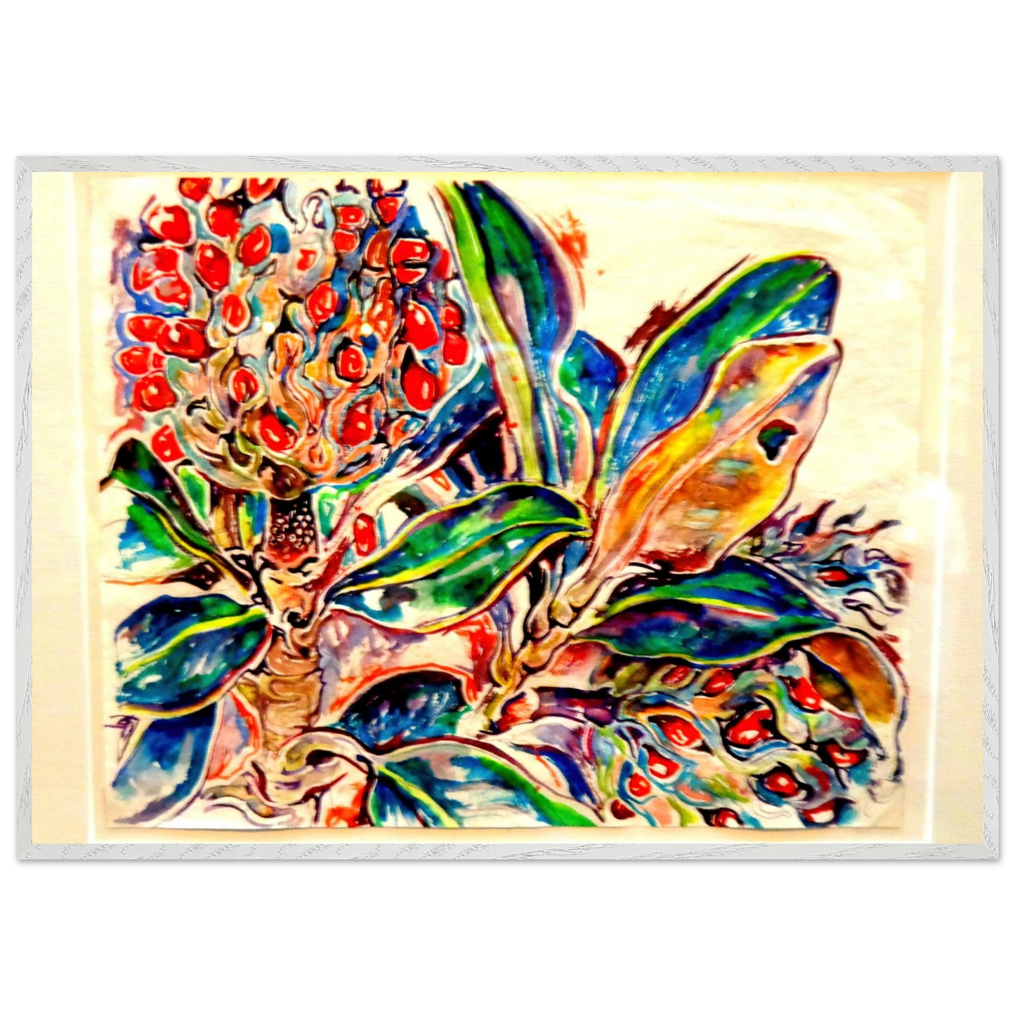 Walter Inglis Anderson - Walter Anderson Wall art - 28x43  cm / XL (11x17 inches) - Premium Wooden Framed Poster With Fine Art Paper-canvas - Black frame