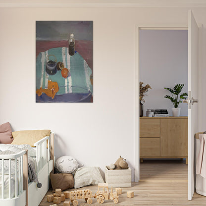 Still Life with Orange Peel - Richard Diebenkorn Brushed Aluminum Print - 70x100 cm / 28x40 inches | Richard Diebenkorn Aluminum Print | Richard Diebenkorn Prints