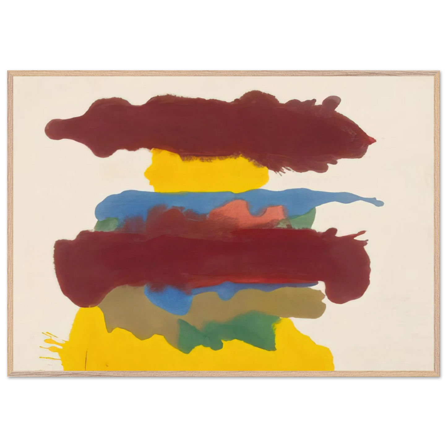 Helen Frankenthaler - Weather Change - 1963 Wall art - 60x80 cm / 24x32 inches - Fine Art Poster-canvas - -
