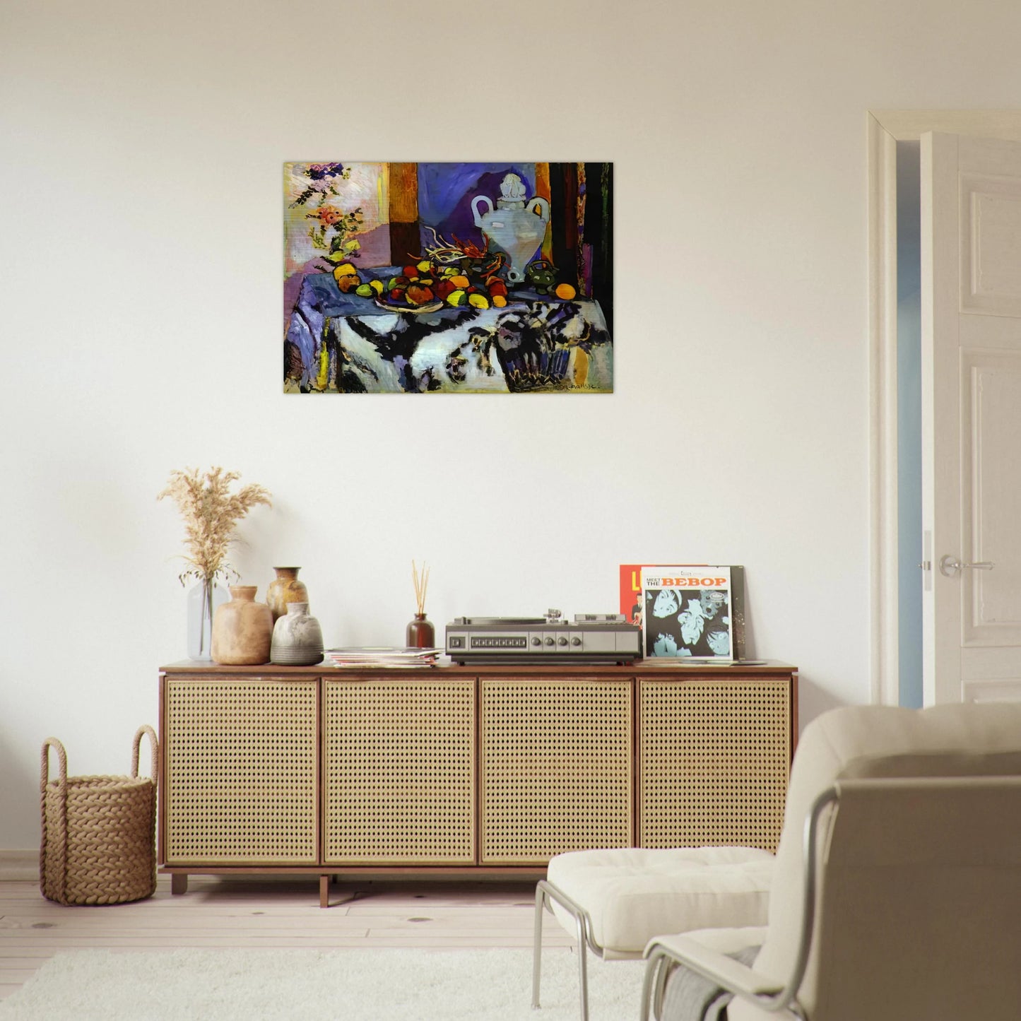 BLUE STILL LIFE - Henri Matisse Brushed Aluminum Print - 70x100 cm / 28x40 inches | Henri Matisse Aluminum Print | Henri Matisse Prints