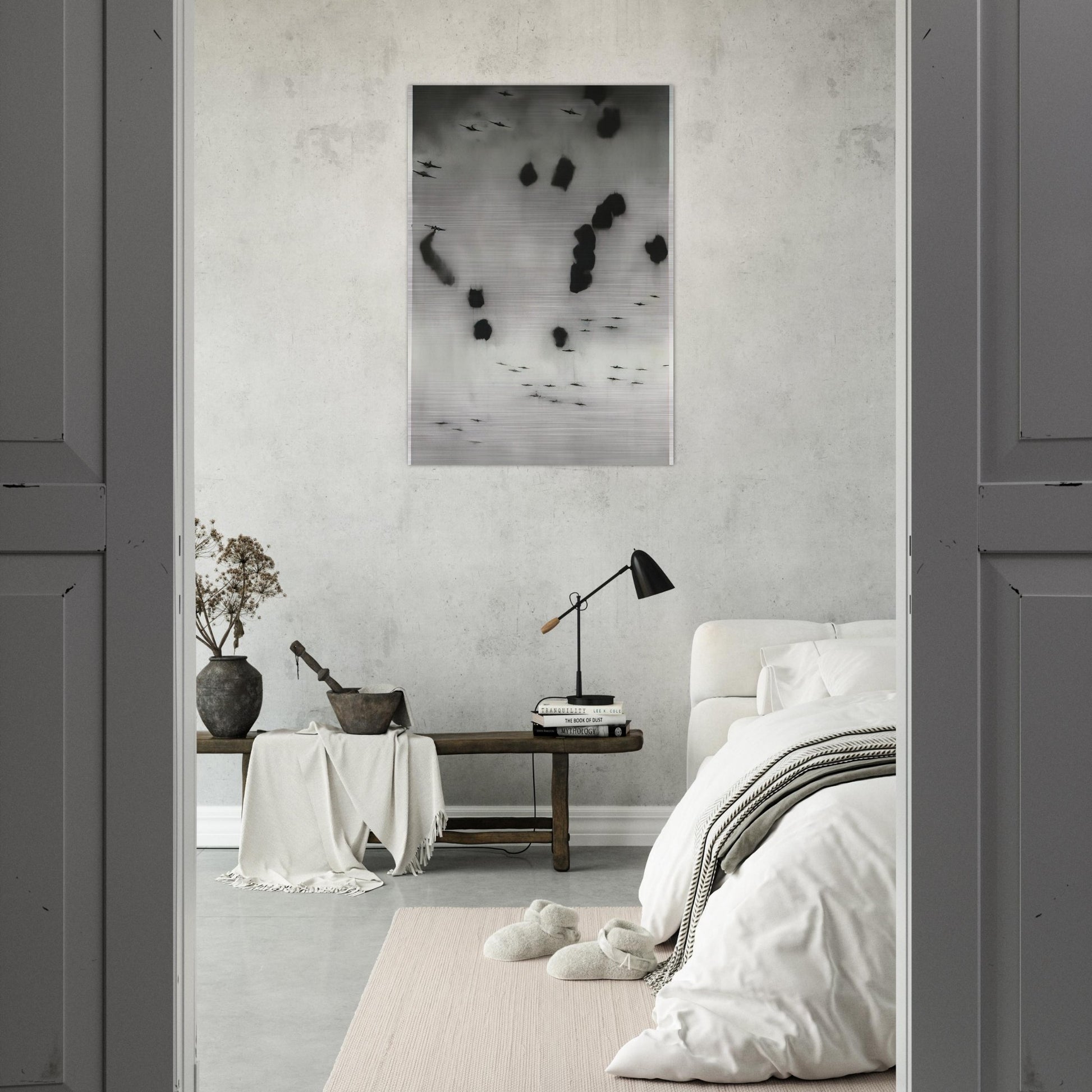 FLIEGER 1964 - Gerhard Richter Brushed Aluminum Print - 70x100 cm / 28x40 inches | Gerhard Richter Aluminum Print | Gerhard Richter Prints