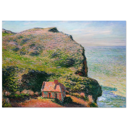The Custom`s House - claude monet Brushed Aluminum Print - 70x100 cm / 28x40 inches | claude monet Aluminum Print | claude monet Prints