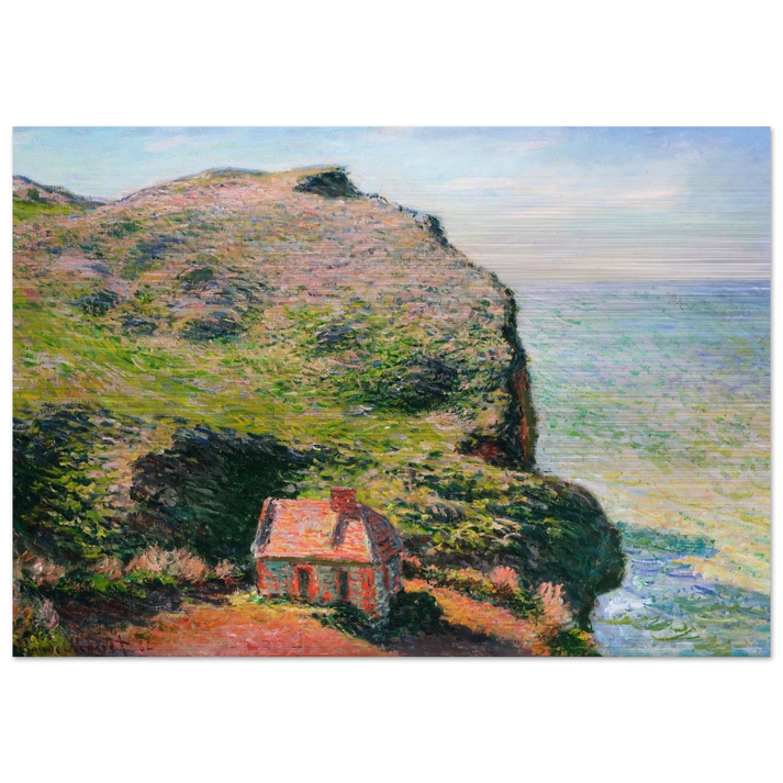 The Custom`s House - claude monet Brushed Aluminum Print - 70x100 cm / 28x40 inches | claude monet Aluminum Print | claude monet Prints