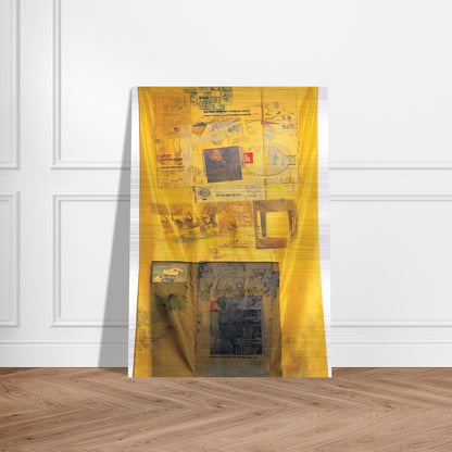 SULPHUR BANK HOARFROST 1974 - Robert Rauschenberg Brushed Aluminum Print - 70x100 cm / 28x40 inches | Robert Rauschenberg Aluminum Print | Robert Rauschenberg Prints