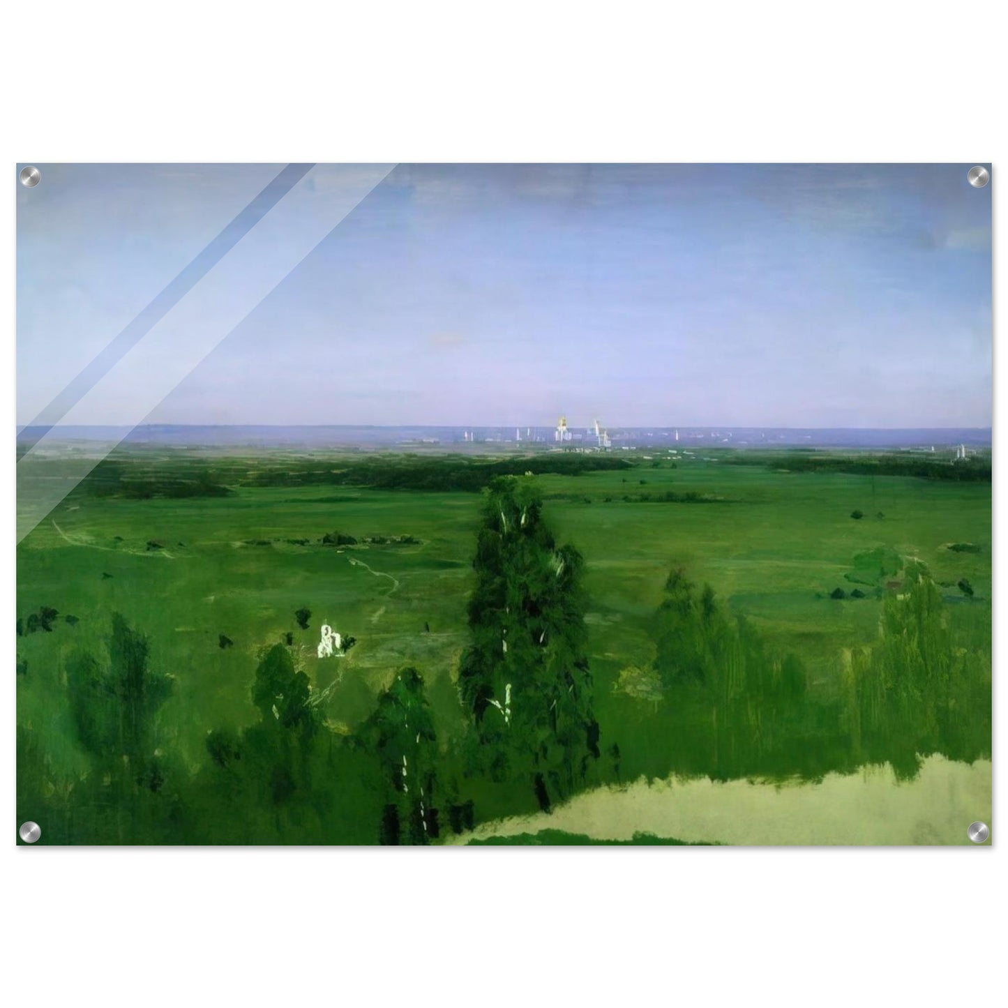 View on Moscow from Sparrow Hills - Arkhyp Kuindzhi Acrylic Print - 70x100 cm / 28x40″ inches