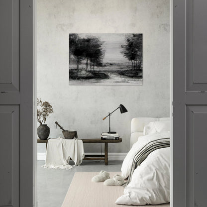 Landscape - Vincent van Gogh Brushed Aluminum Print - 70x100 cm / 28x40 inches | Vincent van Gogh Aluminum Print | Vincent van Gogh Prints