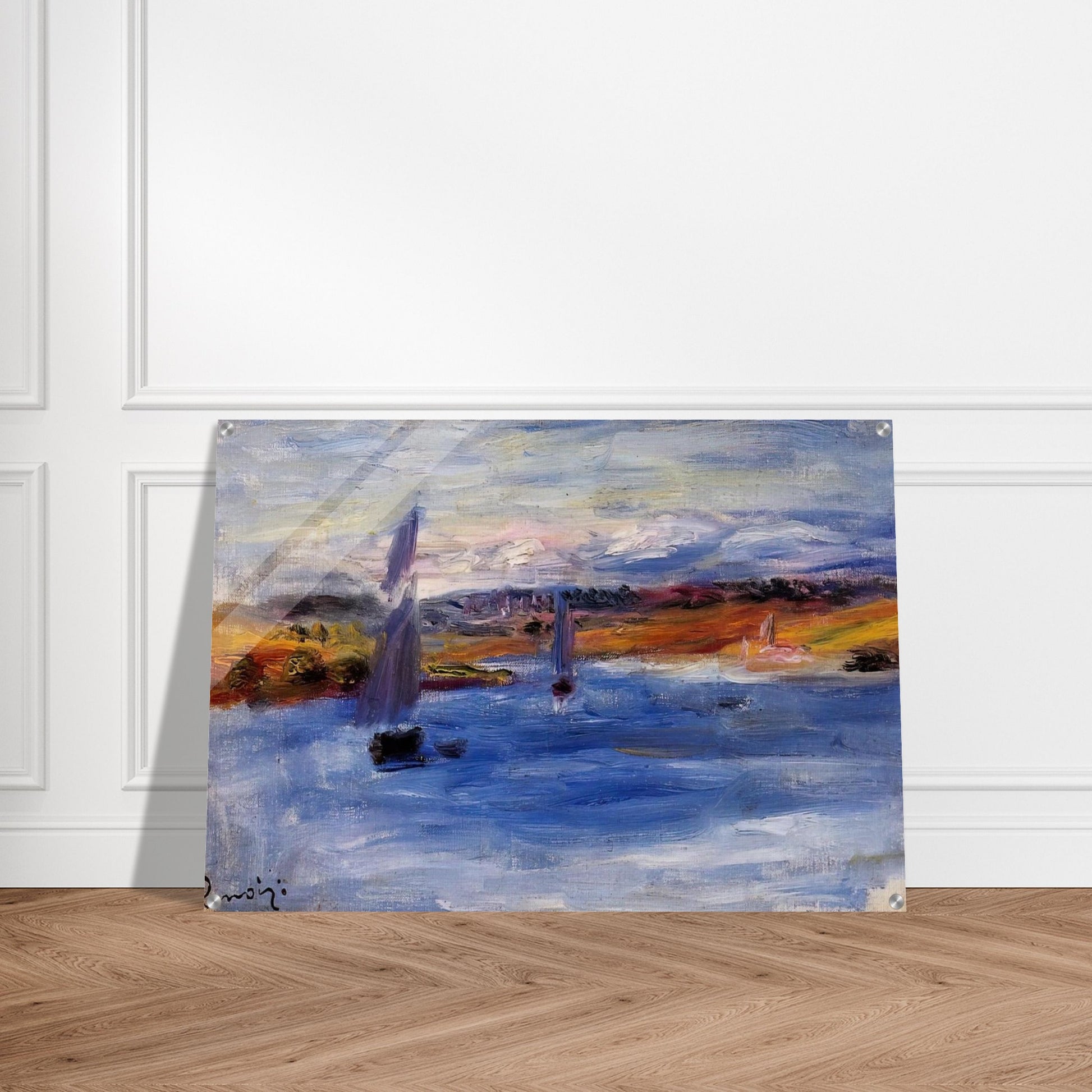 Sailboats - Pierre-Auguste Renoir Acrylic Print - 70x100 cm / 28x40″ inches | Pierre-Auguste Renoir Wall Art | Pierre-Auguste Renoir Prints