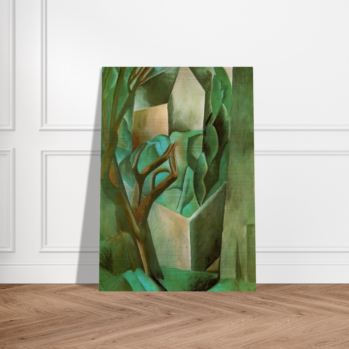 House in the garden - Pablo Picasso Brushed Aluminum Print - 70x100 cm / 28x40 inches | Pablo Picasso Aluminum Print | Pablo Picasso Prints
