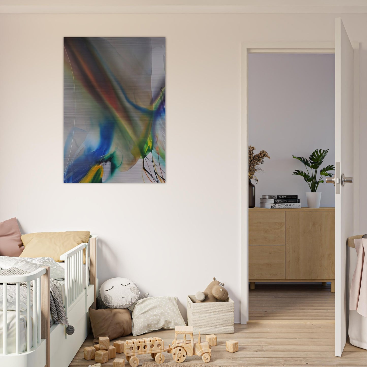 Phenomena Merlins Mantle - Paul Jenkins Brushed Aluminum Print - 70x100 cm / 28x40 inches | Paul Jenkins Aluminum Print | Paul Jenkins Prints