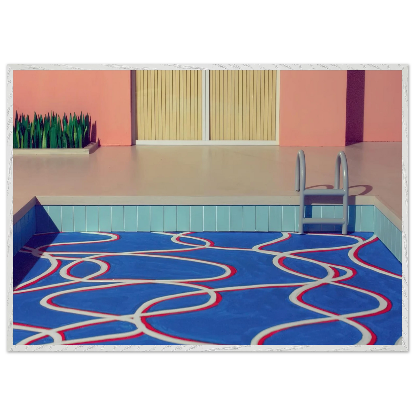 David Hockney - David Hockney Wall art - 40x50 cm / 16x20 inches - Premium Wooden Framed Poster With Fine Art Paper-canvas - Wood frame