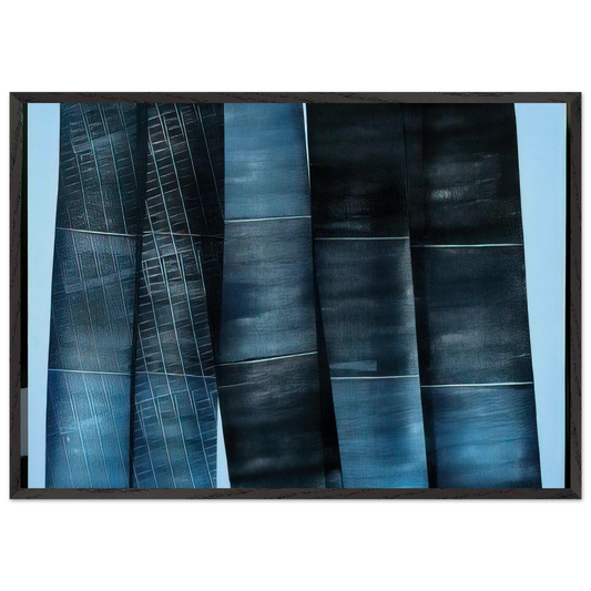 Untitled - 1976 N4 - Hans Hartung 70x100 cm / 28x40 inches Framed Art Print – Black Wooden Frame